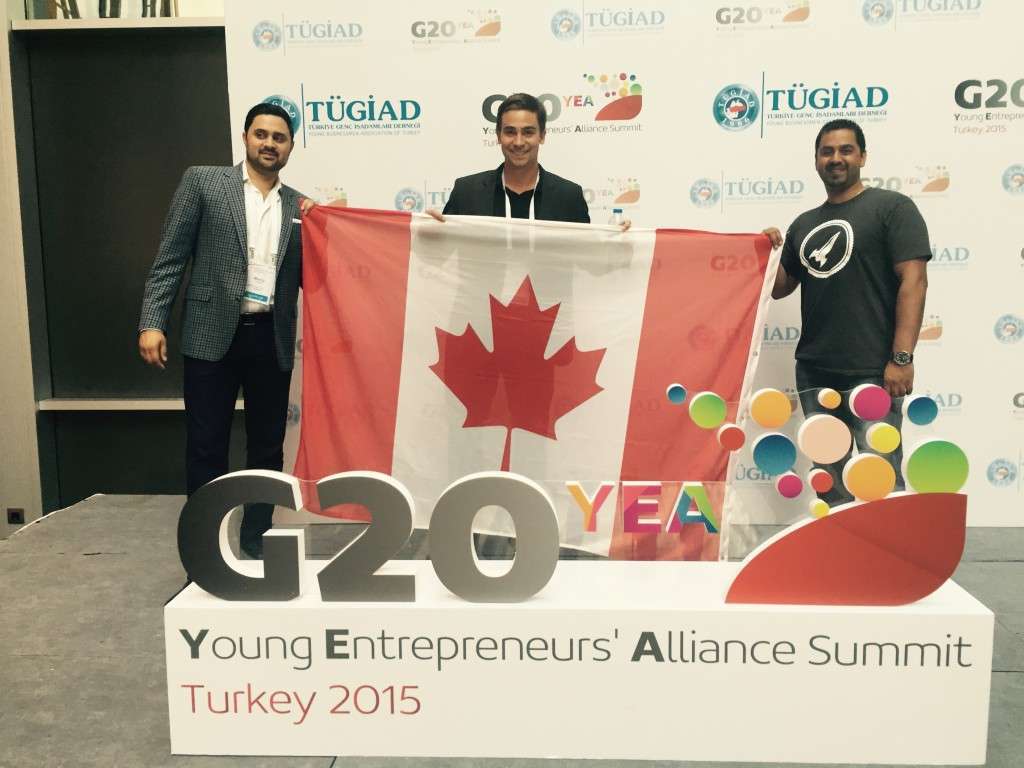 Barry Hartman and friends representing Canada at G20 YEA Summit