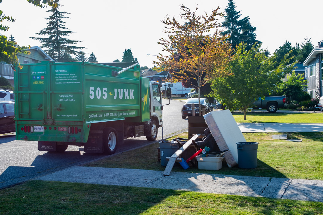 A rubbish removal in Coquitlam prepparing for selling the house.
